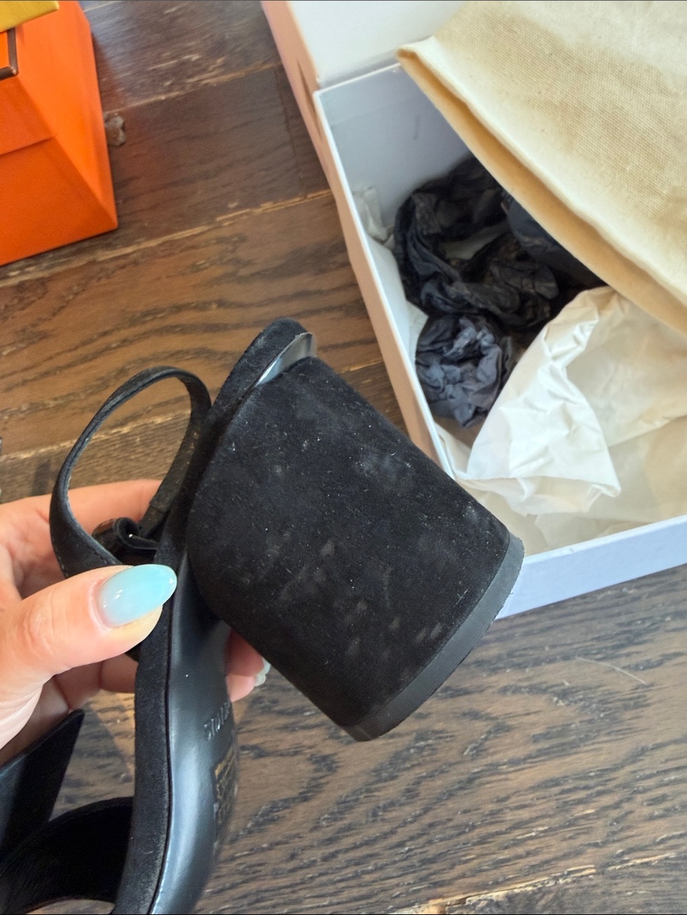 Jacquemus Black Asymmetrical Geometric Slingback Heels - Picture 3 of 4
